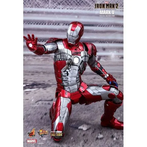 1:6 Iron Man 2 - Iron Man Mark V 5 Diecast Figure MMS400D18 Hot Toys Reissue