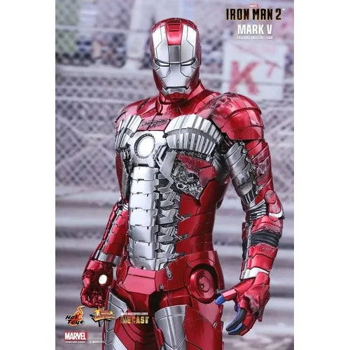 1:6 Iron Man 2 - Iron Man Mark V 5 Diecast Figure MMS400D18 Hot Toys Reissue