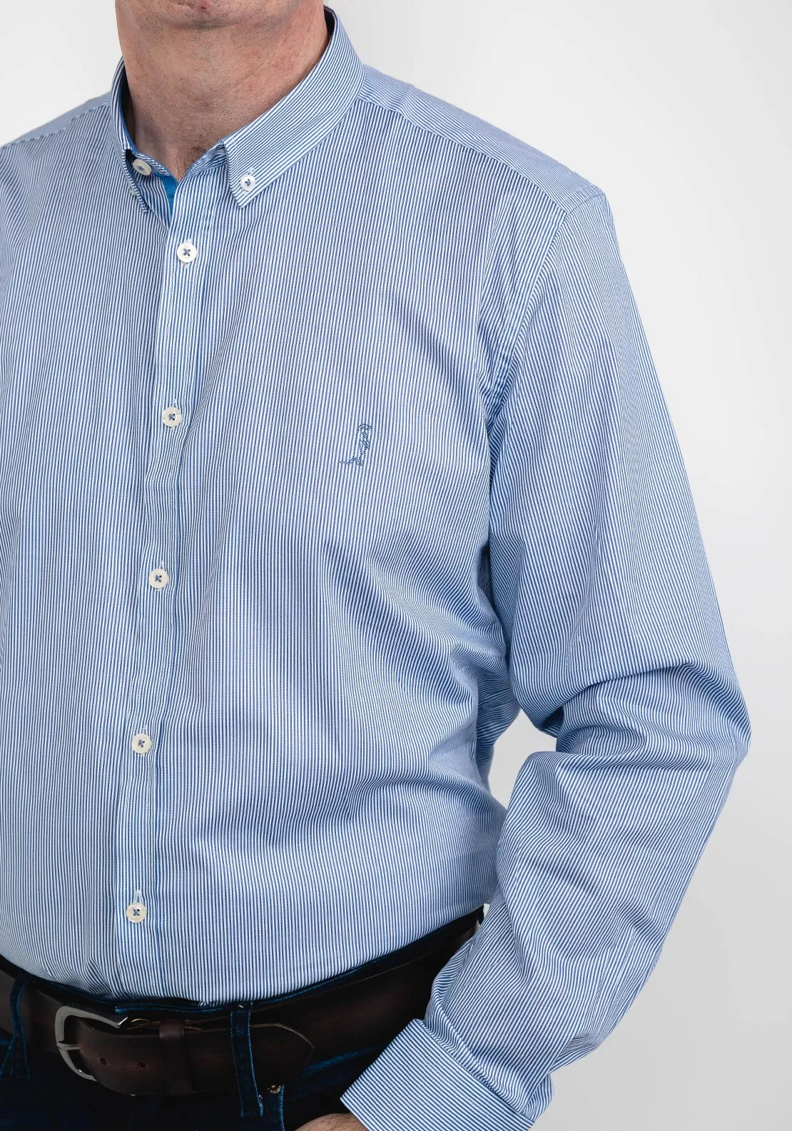 6th Sense Stripe Shirt, Blue