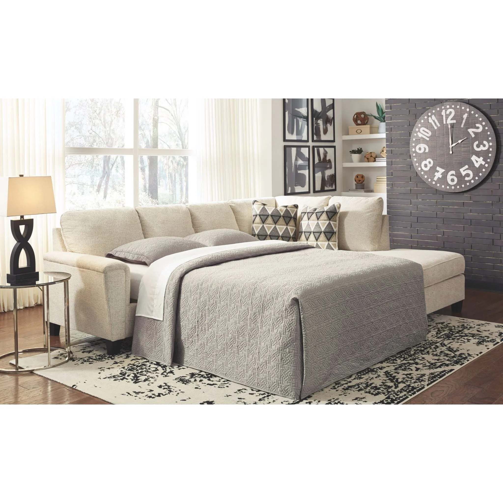 Abinger 2 Piece Sleeper Sectional with Chaise