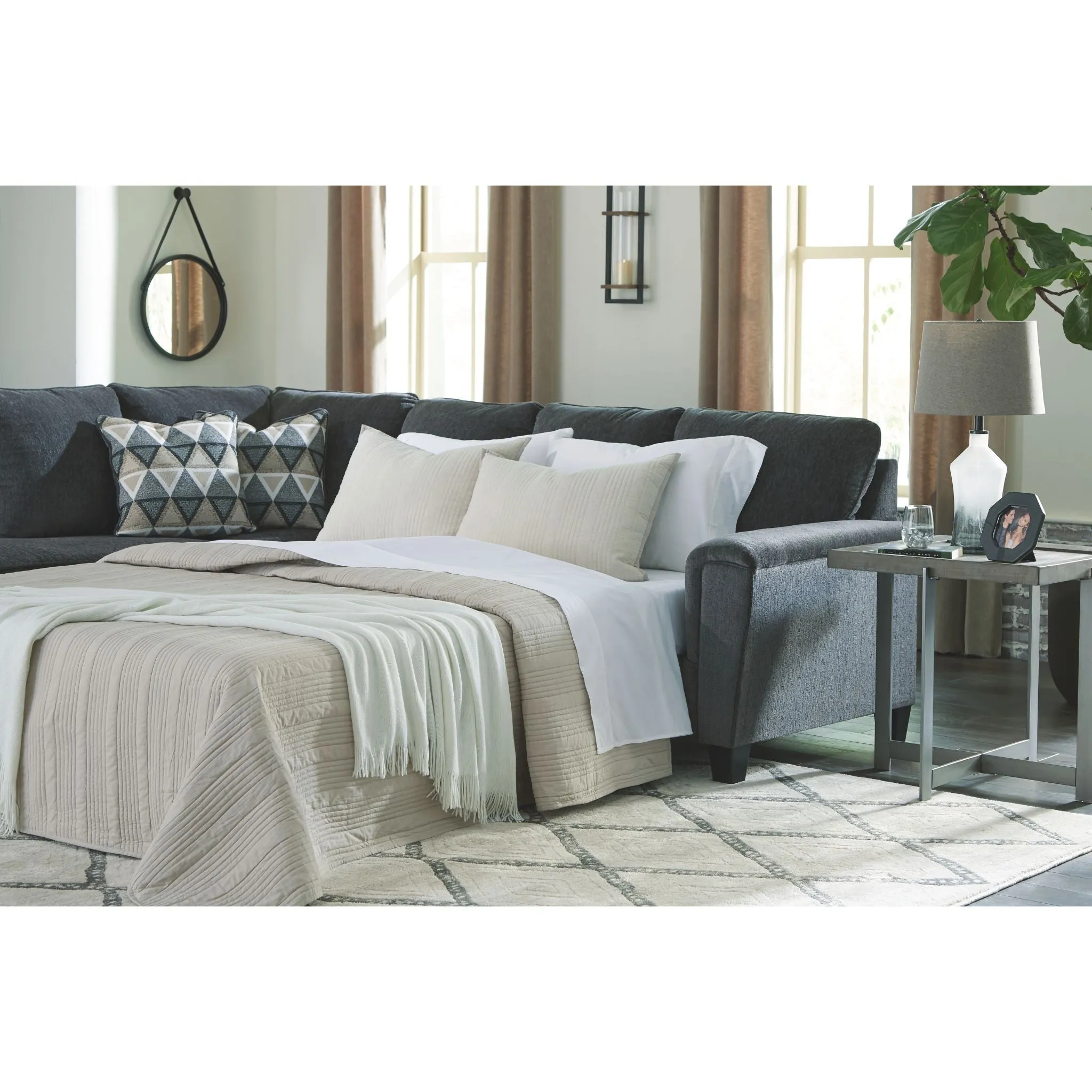 Abinger 2 Piece Sleeper Sectional with Chaise