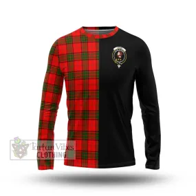 Adair Tartan Long Sleeve T-Shirt with Family Crest and Half Of Me Style