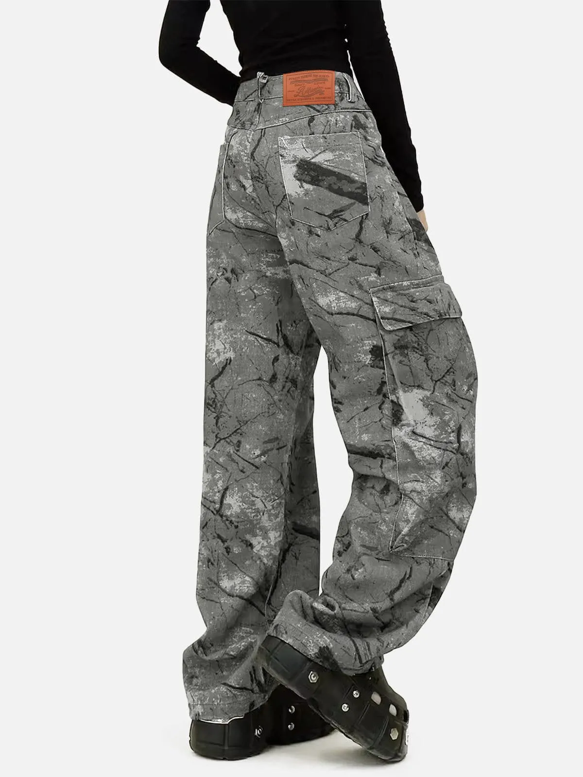 Aelfric Eden Grey Camouflage Cargo Pants