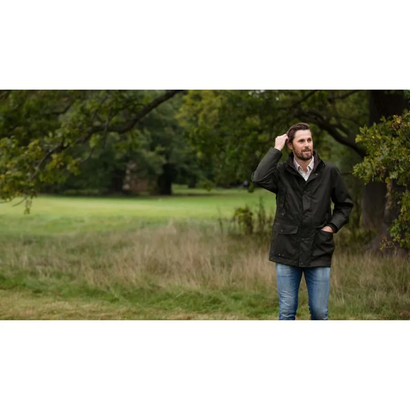 Alan Paine Fernley Mens Waterproof Field Coat - Woodland