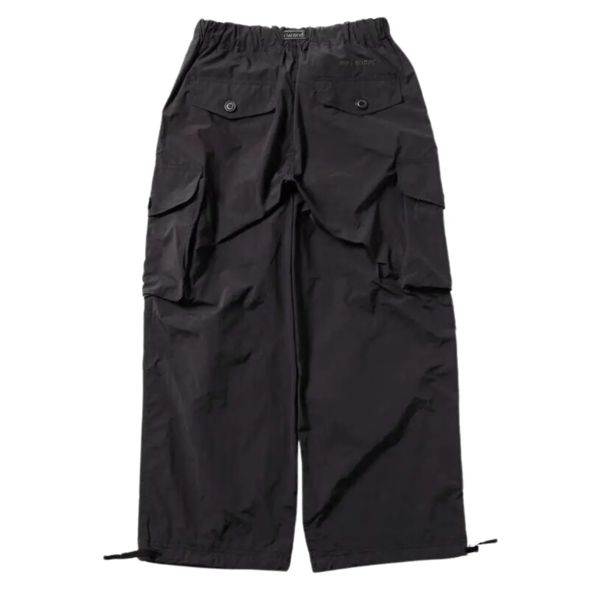 And Wander Men's Oversized Cargo Pants Black