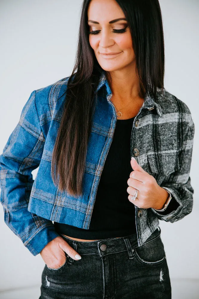 Andi Cropped Plaid Top