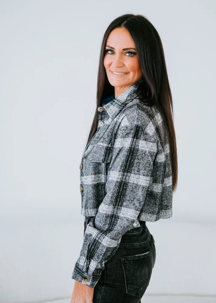 Andi Cropped Plaid Top