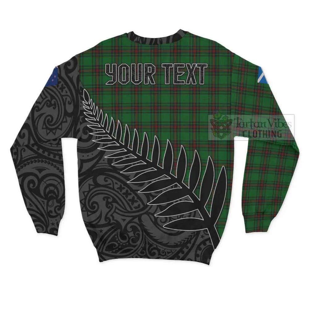 Anstruther Crest Tartan Sweatshirt with New Zealand Silver Fern Half Style