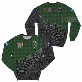 Anstruther Crest Tartan Sweatshirt with New Zealand Silver Fern Half Style