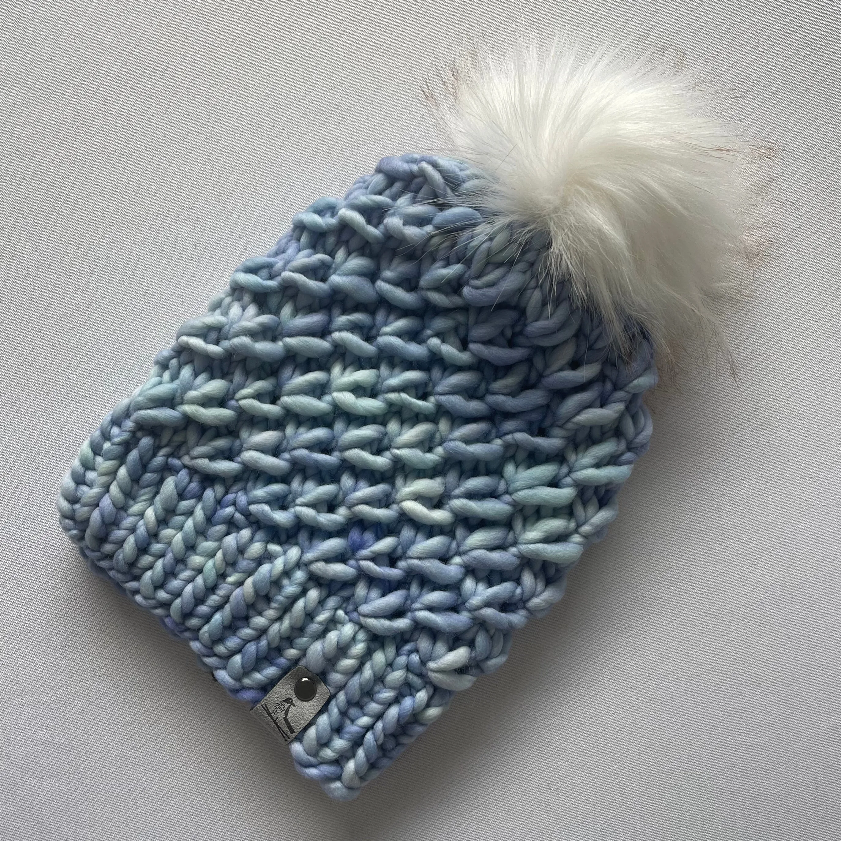 Aquamarine Luxury Merino Wool Knit Infinity Scarf and Hat Set