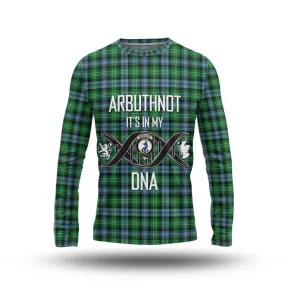 Arbuthnot Ancient Tartan Long Sleeve T-Shirt with Family Crest DNA In Me Style