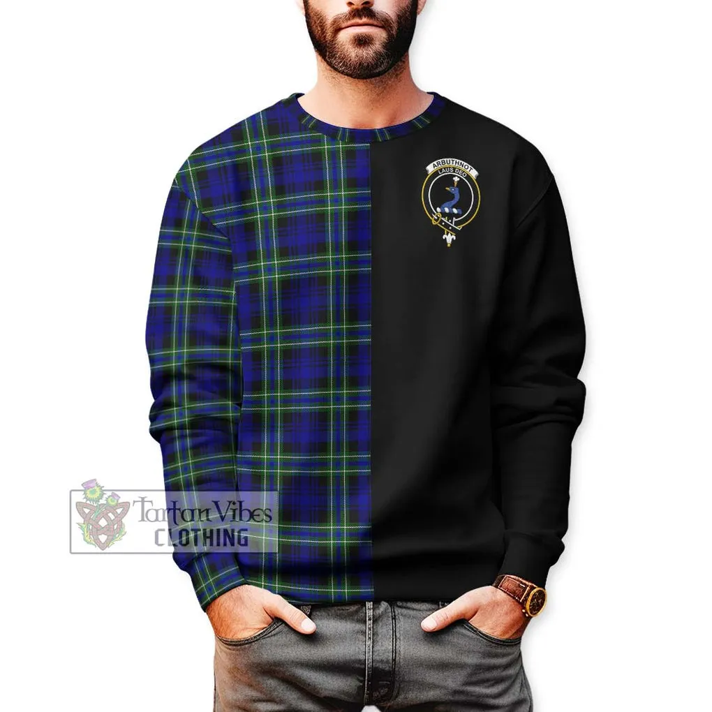 Arbuthnot Modern Tartan Sweatshirt with Family Crest and Half Of Me Style