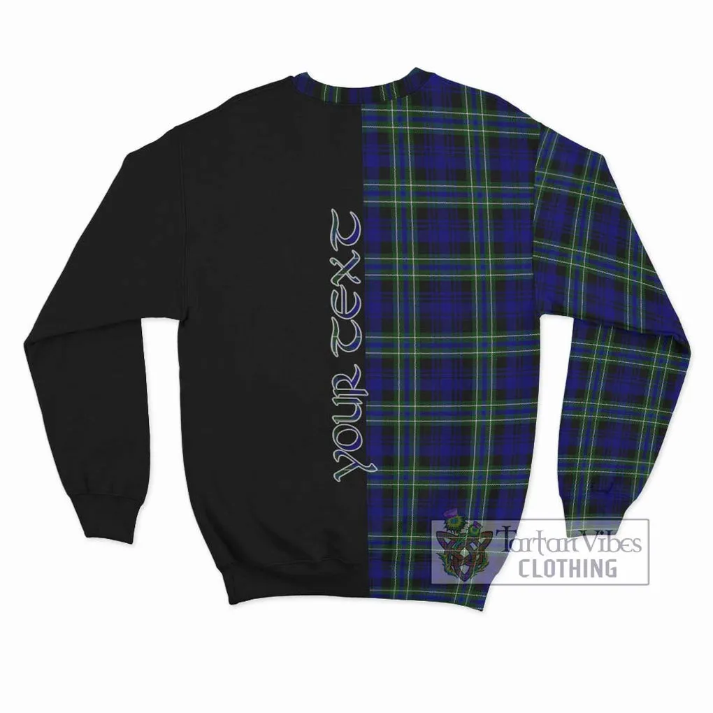 Arbuthnot Modern Tartan Sweatshirt with Family Crest and Half Of Me Style