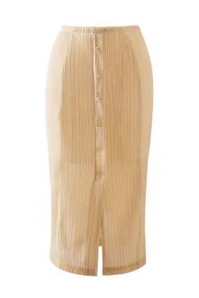 ARIS BEIGE MIDI SKIRT