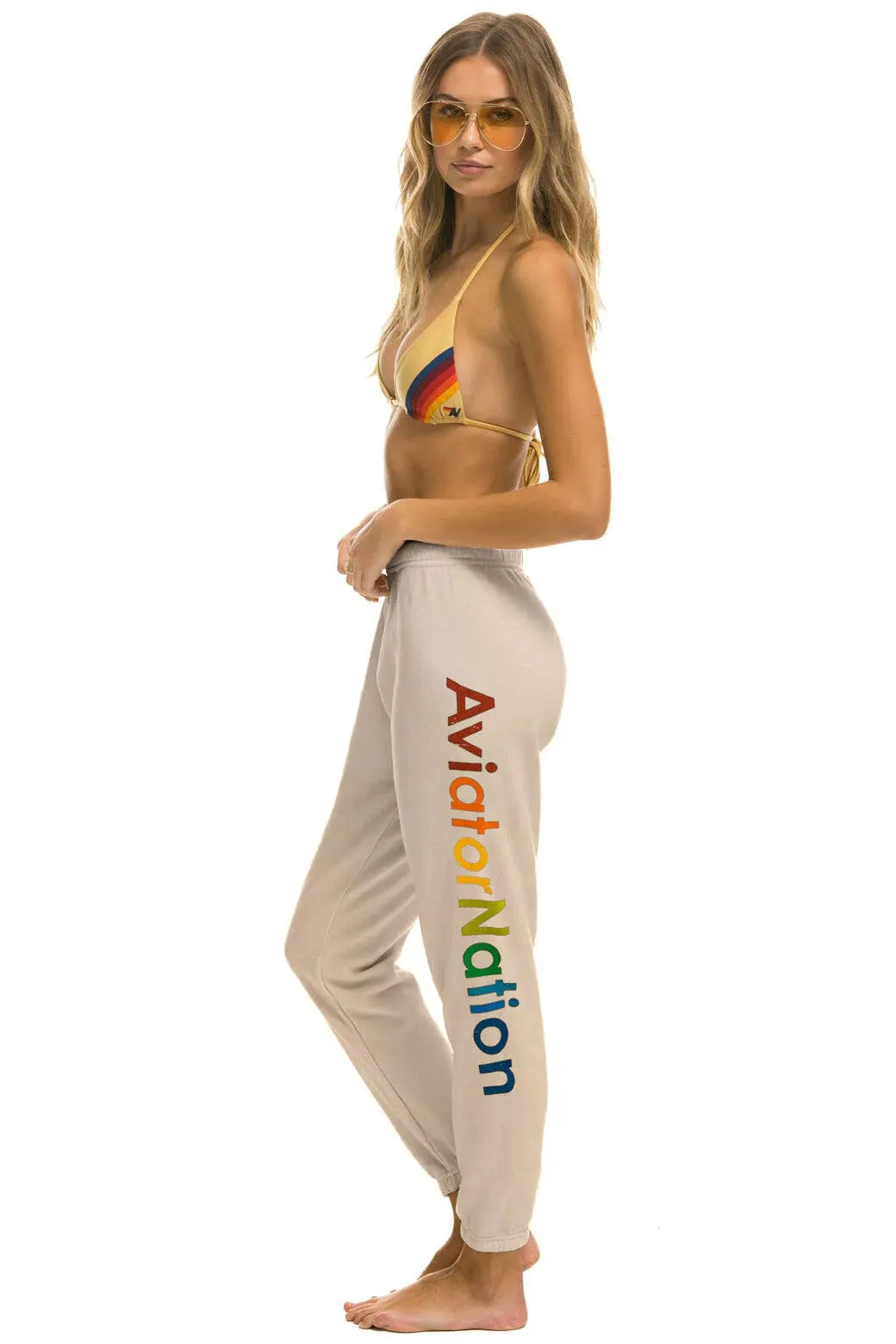 AVIATOR NATION LAGUNA BEACH SWEATPANTS - SAND