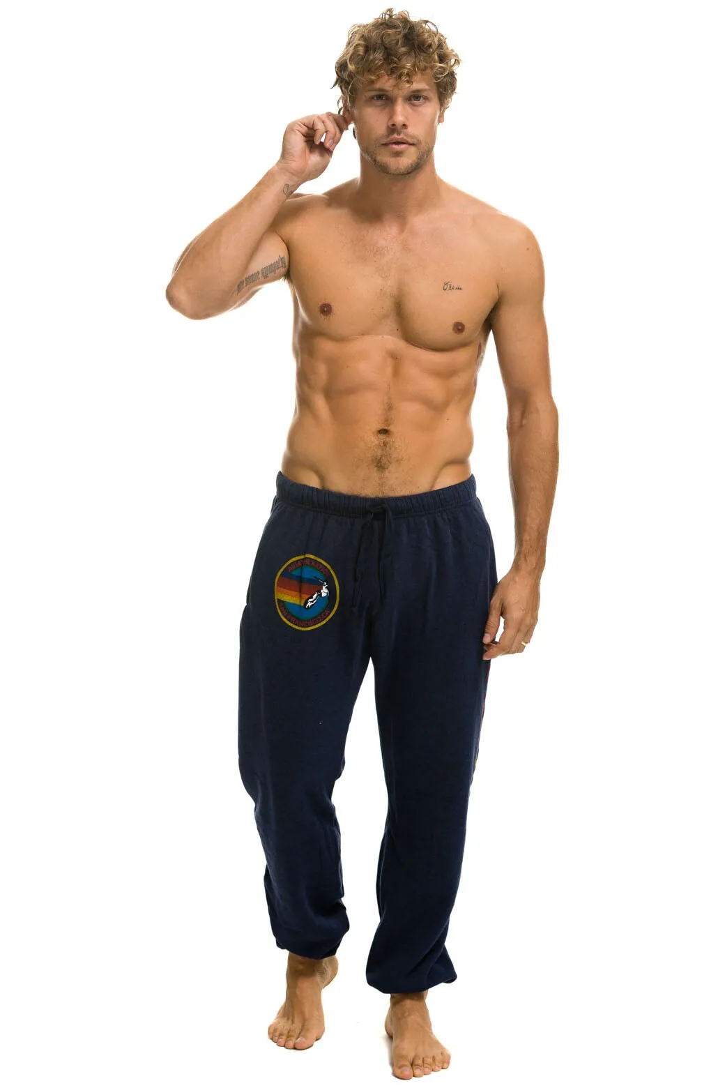 AVIATOR NATION SAN FRANCISCO SWEATPANTS - NAVY