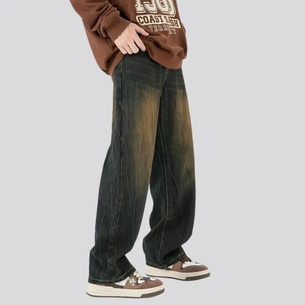 Baggy retro jeans
 for men