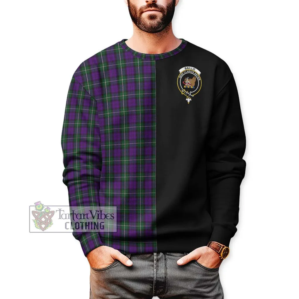 Baillie Highland Society Tartan Sweatshirt with Family Crest and Half Of Me Style