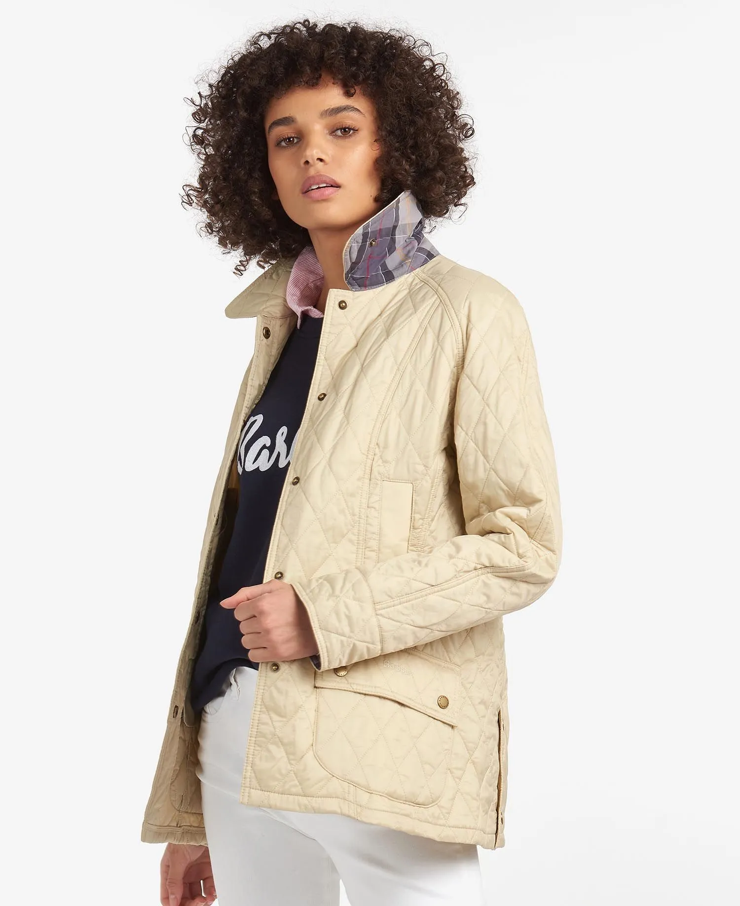 Barbour Beadnell Quilt Jacket - Summer Pearl