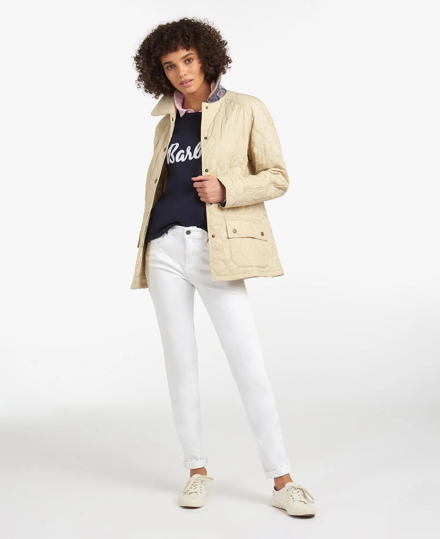 Barbour Beadnell Quilt Jacket - Summer Pearl