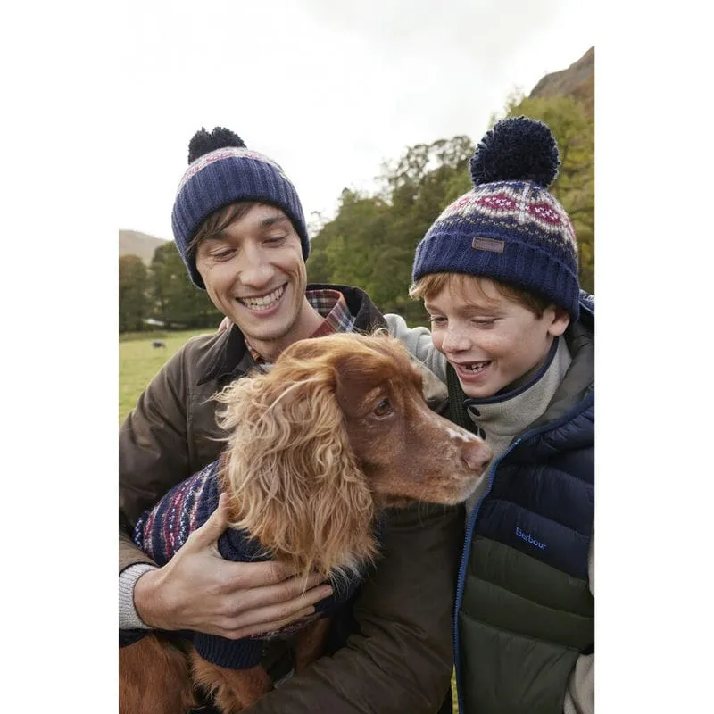 Barbour Case Fairisle Dog Jumper - Cranberry