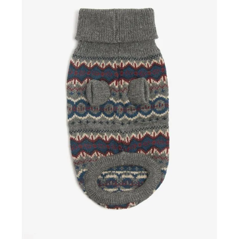 Barbour Case Fairisle Dog Jumper - Grey