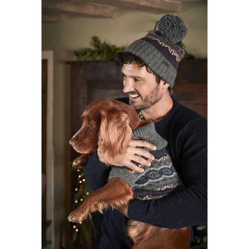 Barbour Case Fairisle Dog Jumper - Grey