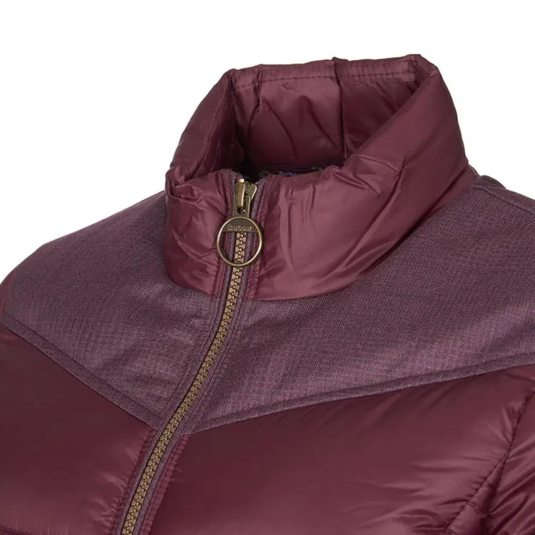 Barbour Ladies Ingham Quilt Jacket - Winter Blackberry/Natural