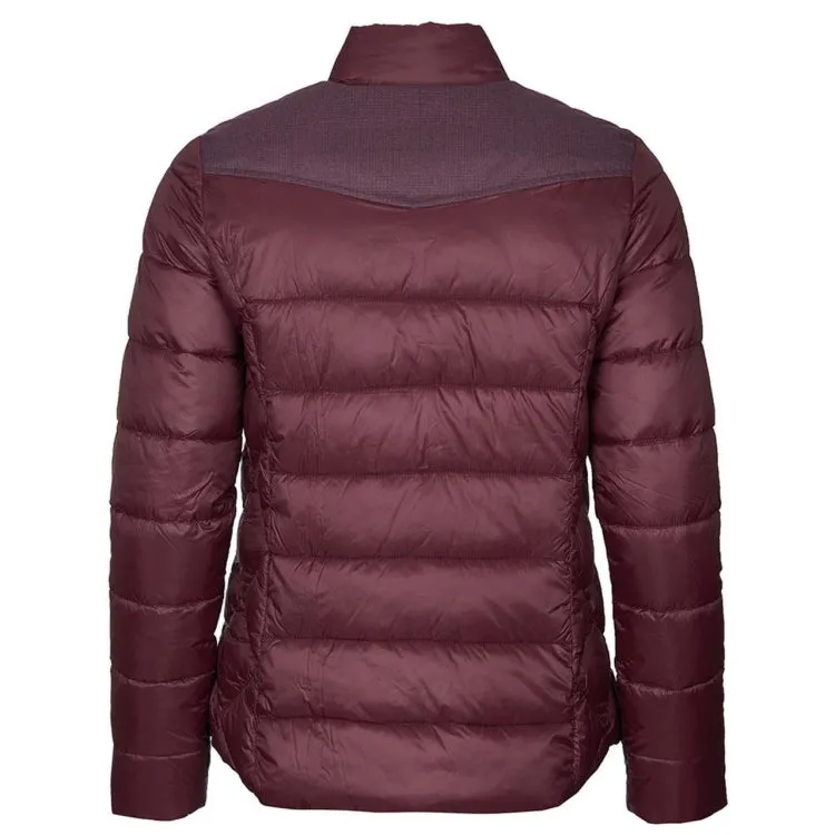 Barbour Ladies Ingham Quilt Jacket - Winter Blackberry/Natural