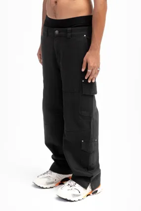 BASIC BLACK CARGO PANTS