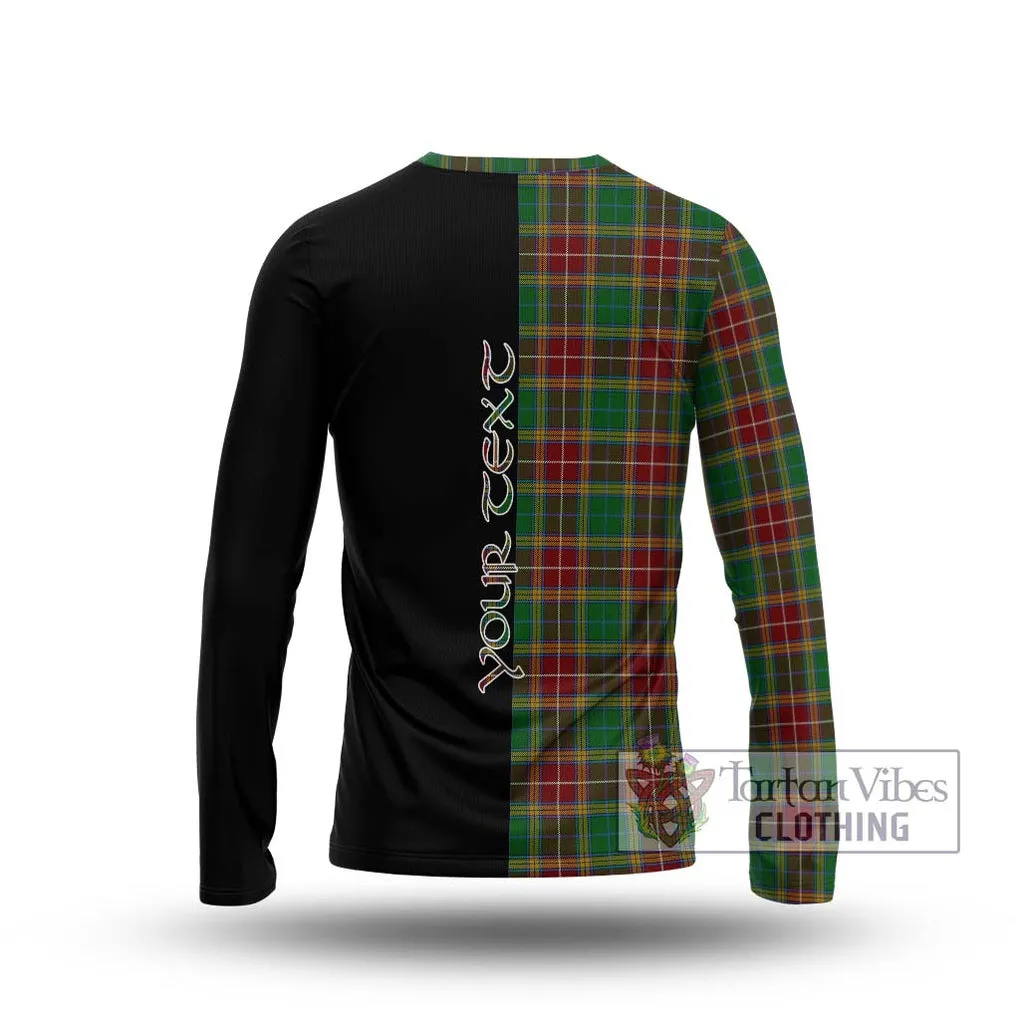 Baxter Tartan Long Sleeve T-Shirt with Family Crest and Half Of Me Style