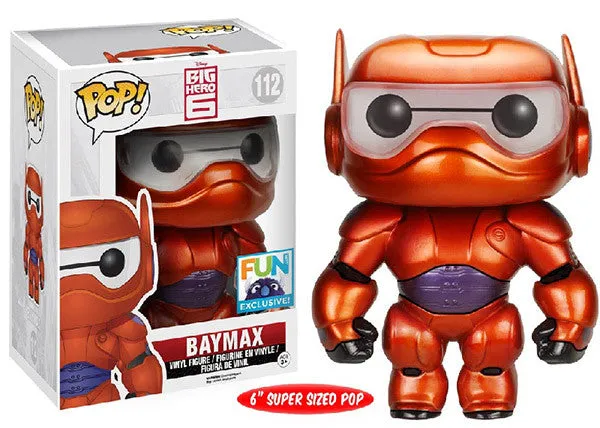 Baymax (6-Inch, Armored, Metallic, Big Hero 6) 112 - Fun.com Exclusive  [Condition: 7.5/10]