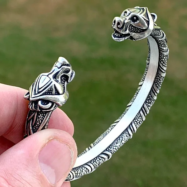 Bear Arm Ring - Pewter