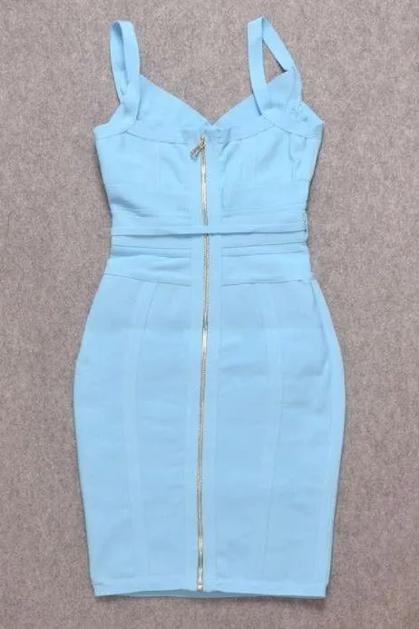 Bek Bandage Dress - Sky Blue