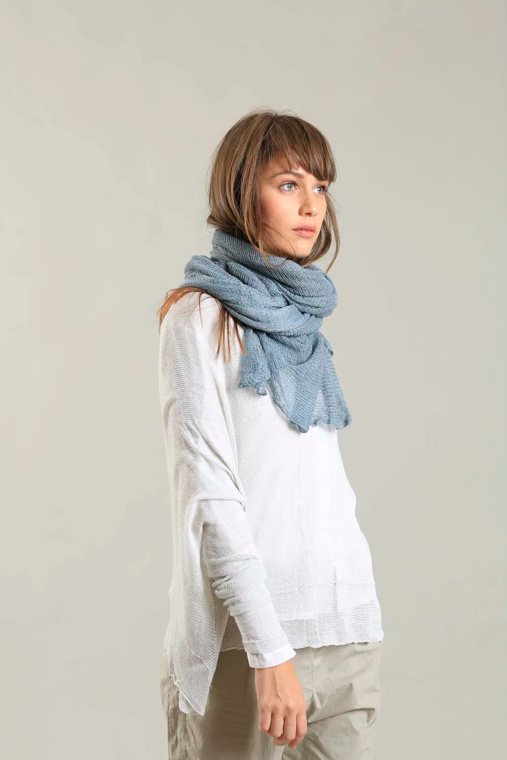 Big Air Bamboo & Soy Scarf - Dusty Blue Fog