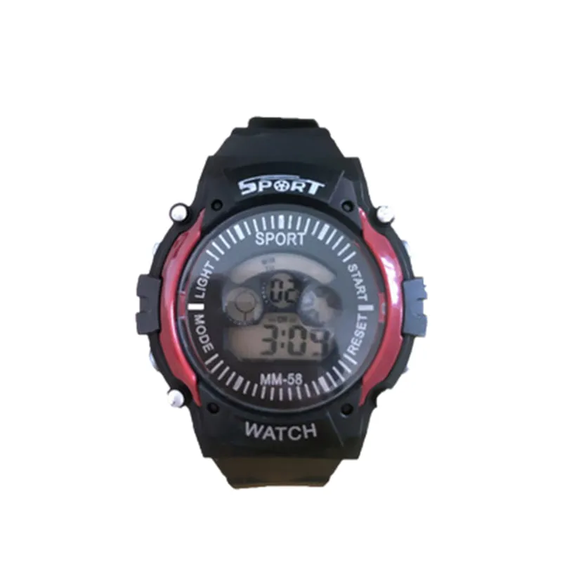 Big Numbers Men Sport Watch Digital Multifunction Alarm Chrono 5Bar Waterproof Back Light Square Screen