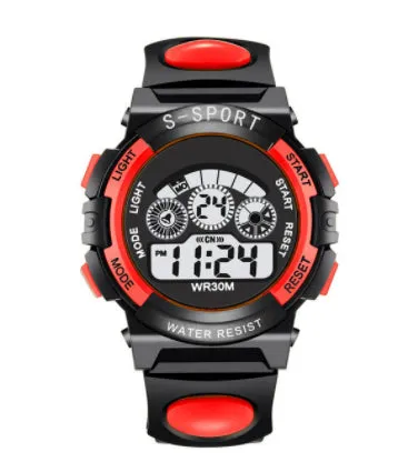 Big Numbers Men Sport Watch Digital Multifunction Alarm Chrono 5Bar Waterproof Back Light Square Screen