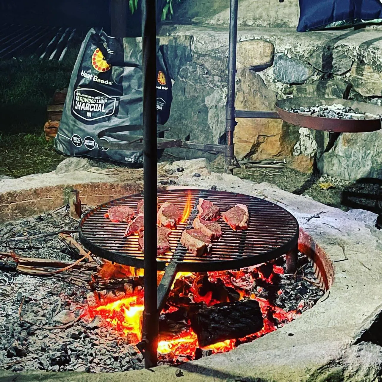 BIG Swinging Grill & BBQ Pan