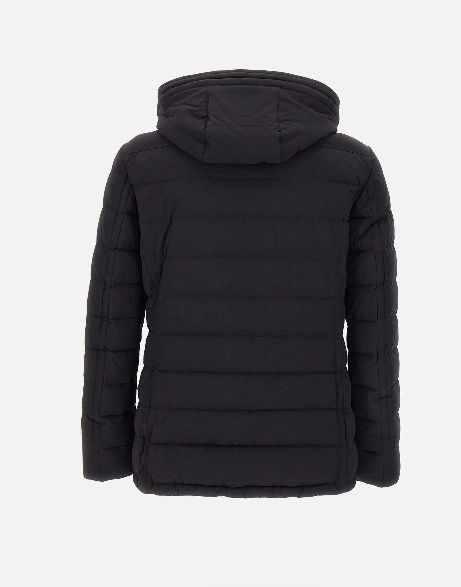 Black Down Padded Hooded Jacket