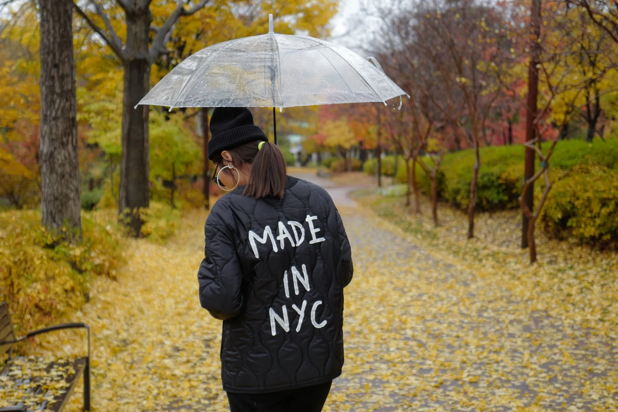 Black NYC Quilted Shell Jacket *MUST BUY*