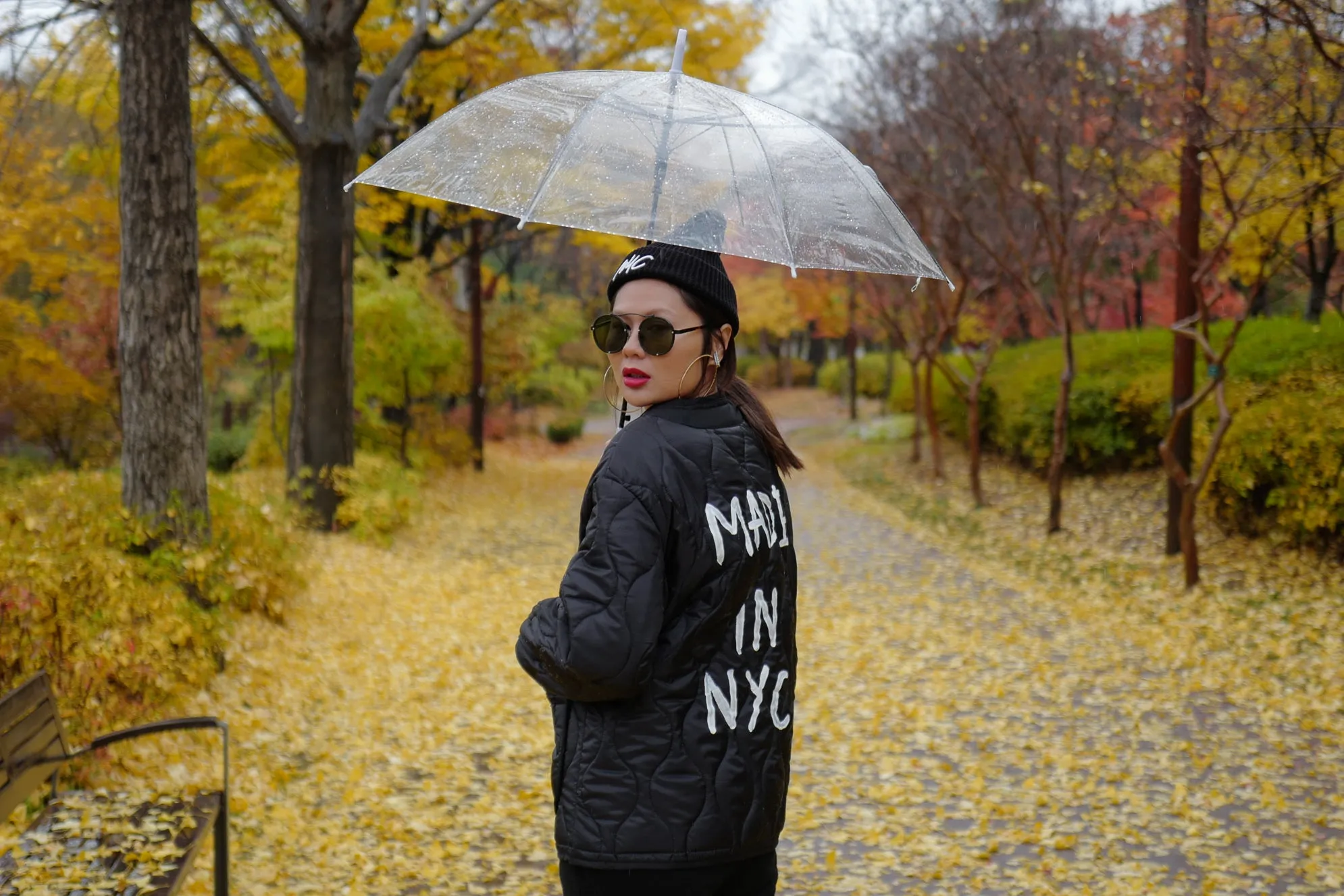 Black NYC Quilted Shell Jacket *MUST BUY*