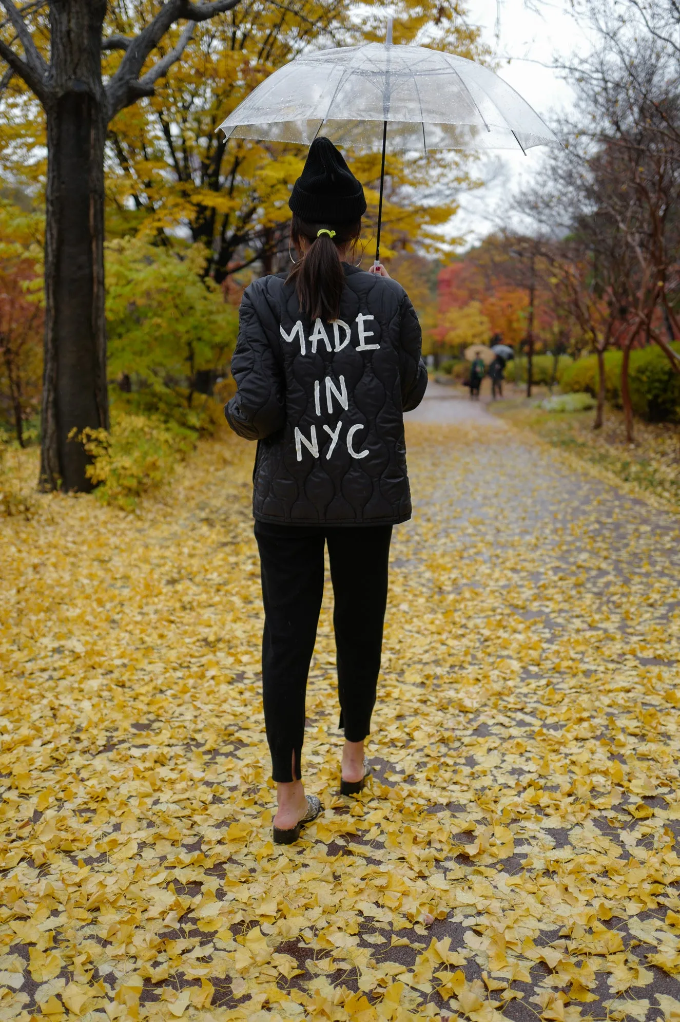 Black NYC Quilted Shell Jacket *MUST BUY*