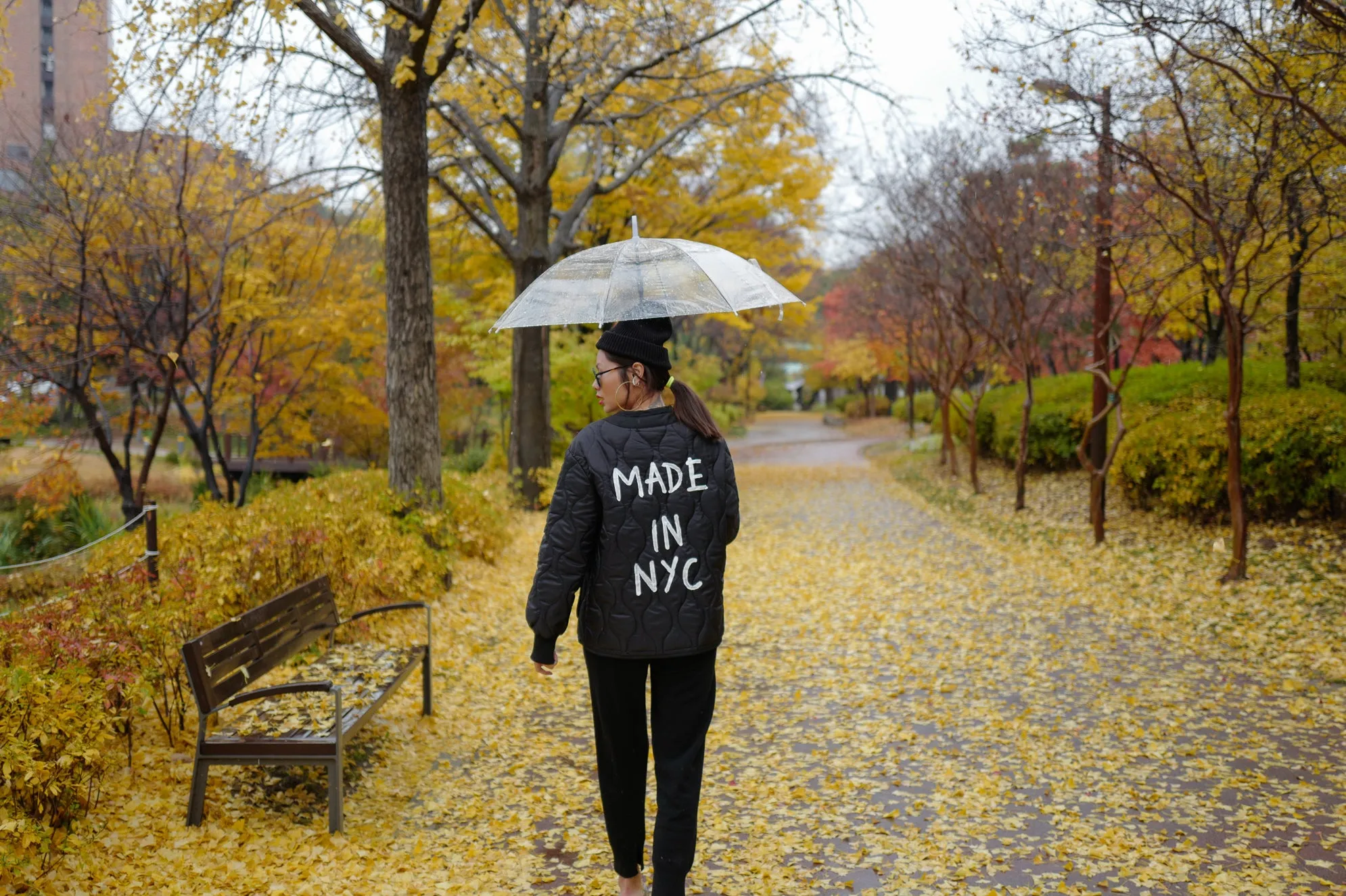 Black NYC Quilted Shell Jacket *MUST BUY*