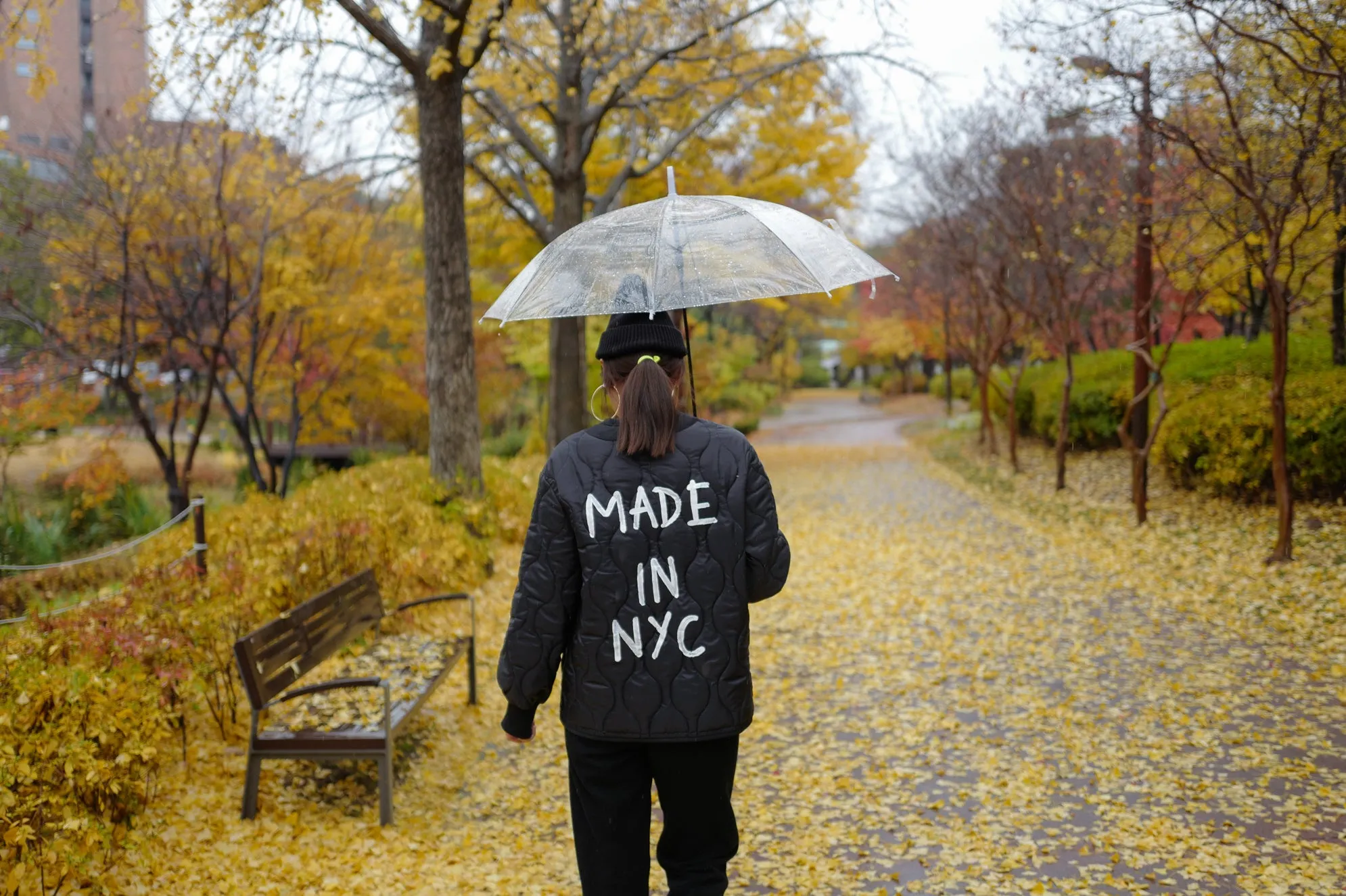 Black NYC Quilted Shell Jacket *MUST BUY*