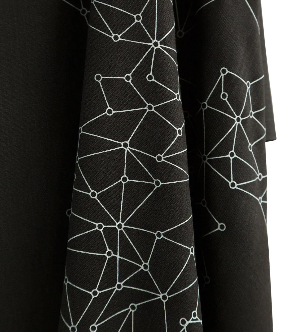 Blockchain Scarf, Distributed Network Visualization Linen-Weave Pashmina