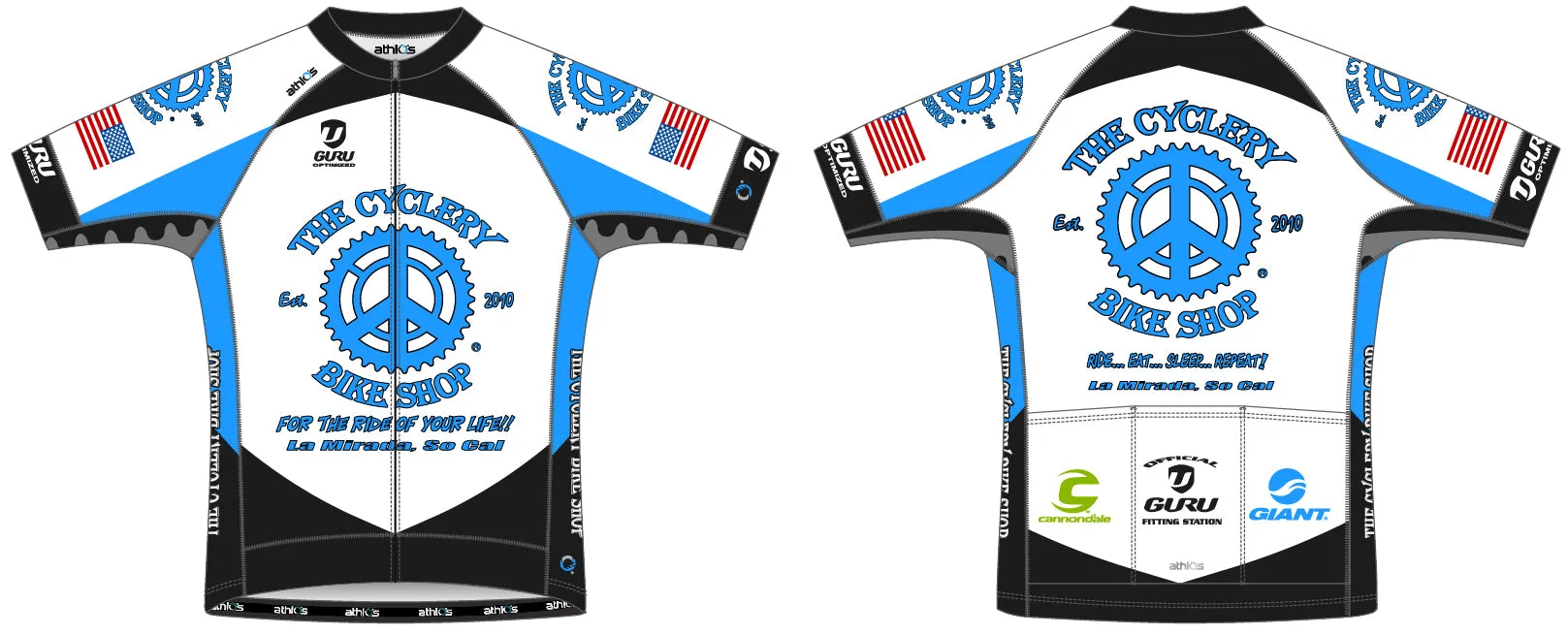 Blue Breakaway Volta Jersey Women's - The Cyclery Bike ShopBlue