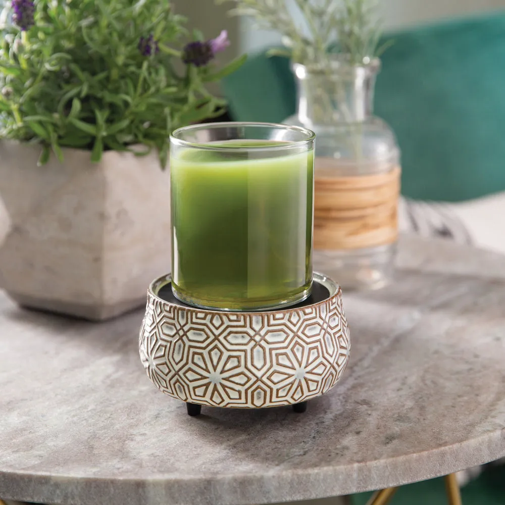 Bronze Geometric 2-in-1 Classic Wax Warmer CWDGEO