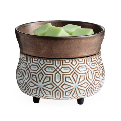 Bronze Geometric 2-in-1 Classic Wax Warmer CWDGEO