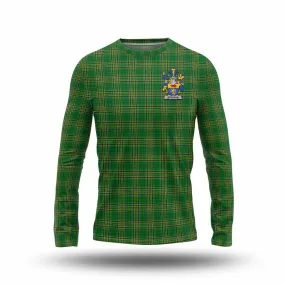 Brosnan Irish Clan Tartan Long Sleeve T-Shirt with Coat of Arms