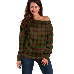 Buchan Tartan Off Shoulder Women Sweater